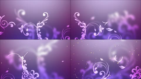 古典紫色背景生长花纹
