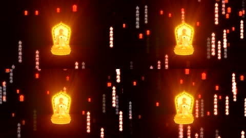 观音福萨佛教背景循环
