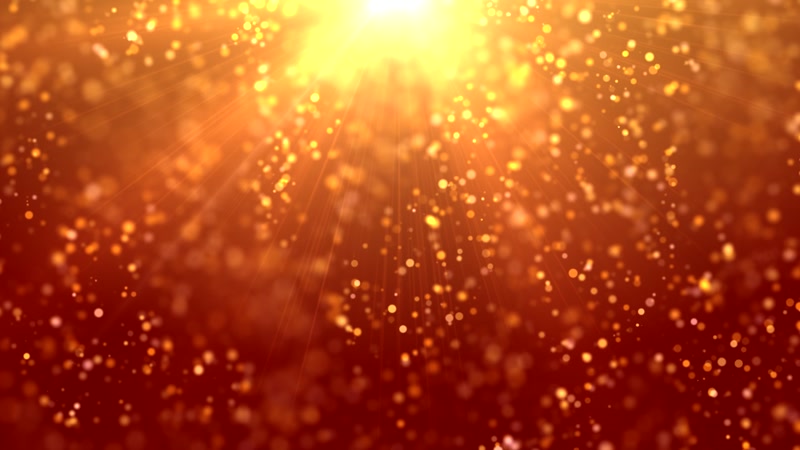 大气金色光线瀑布led