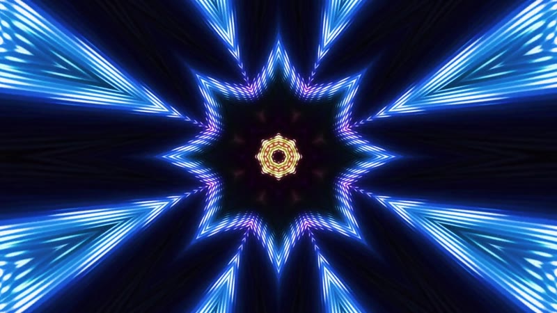 棕色复古夜店VJ灯光万花筒