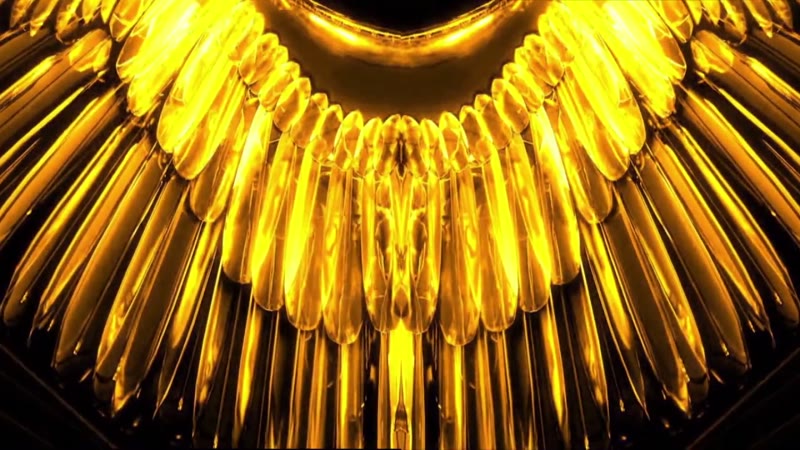 金色大气奢华翅膀煽动颁奖典背景