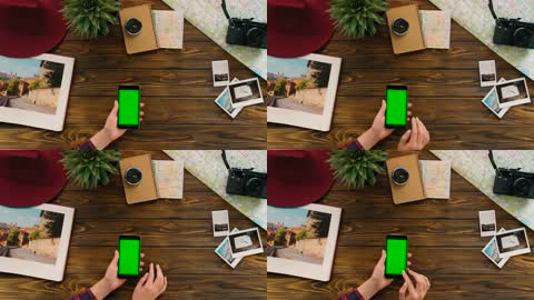 可抠像绿布使用手机操作