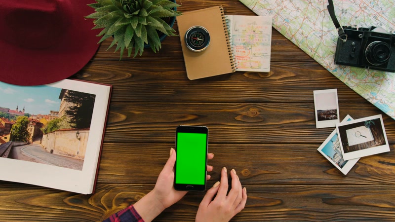 可抠像绿布使用手机操作