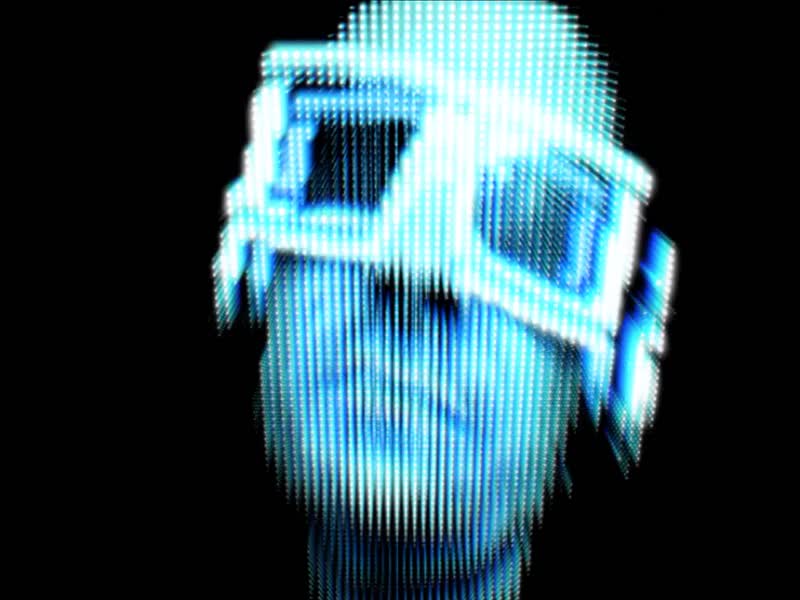 动感夜店dj墨镜人头rap