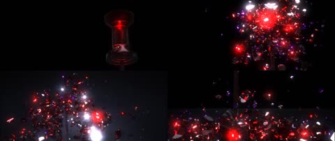 红色水晶能量动画