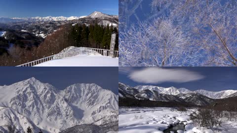 4K冬季雪原美景