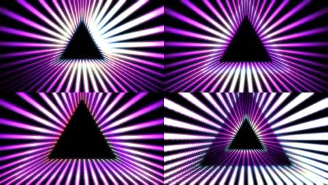 三角棱镜光芒射线的循环背景