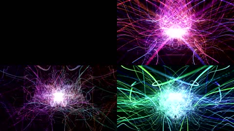 3K全息粒子光线波浪舞台背景视频