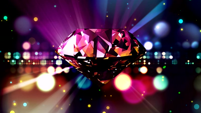 七彩缤纷绚丽粒子闪耀钻石LED