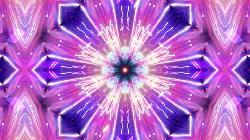 炫彩万花筒菱形通道光效舞台