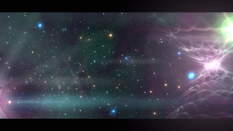 4K彩色粒子升起光效闪动