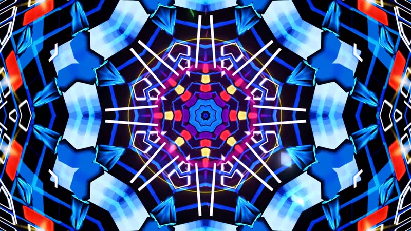 动感万花筒视频舞台背景