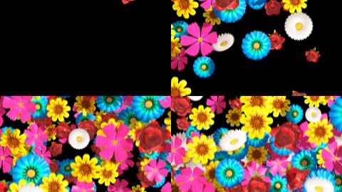 五颜六色的花朵装饰素材 