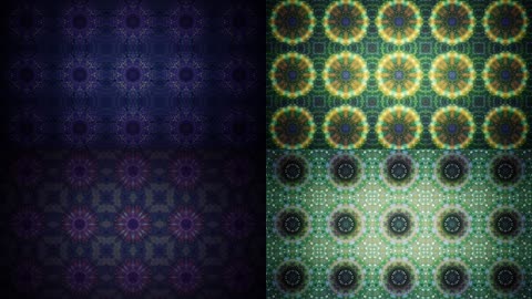 魔幻动感圆形万花筒抽象变幻高清视频