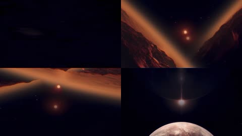 3K震撼宇宙星空银河星球雷达探索科技