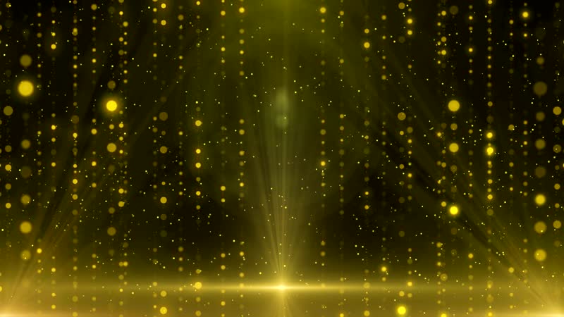 4K大气金色粒子颁奖舞台背景视频