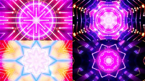 绚丽舞台背景动感炫酷万花筒