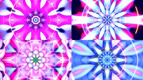 炫丽动感万花筒高清背景视频