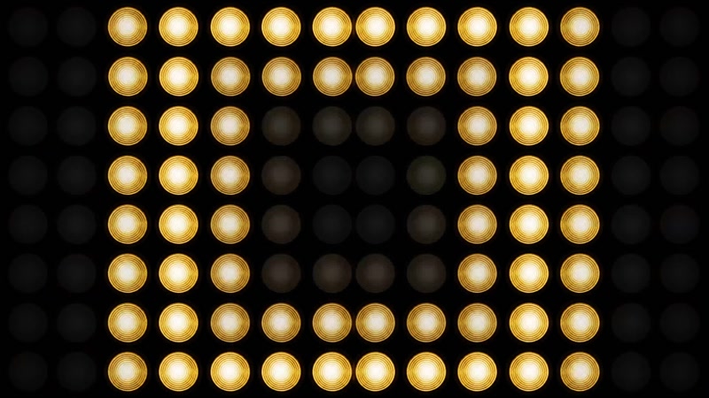 4k动感节奏led矩阵灯跑马灯背景视频