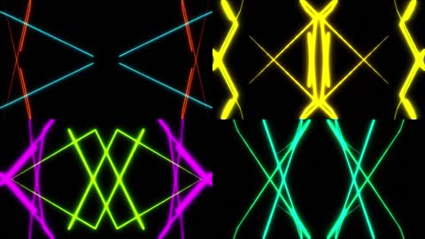 激光照射线条激光秀