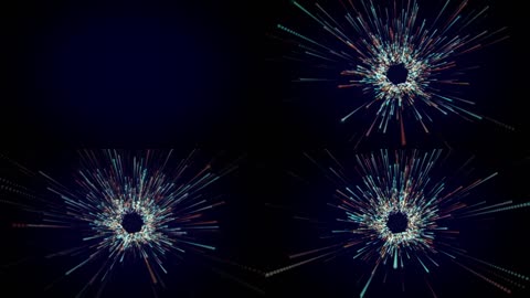 3K全息光影射线隧道旅行穿梭LED背景视