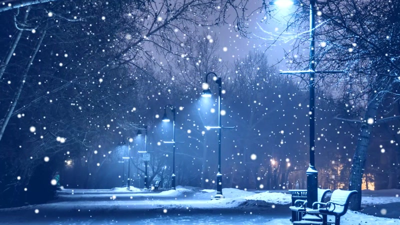 伤感下雪街景路灯唯美夜景晚会演艺舞台背景,晚会年会舞台背景下载,高清1920X1080视频素材下载,凌点视频素材网,编号:8963