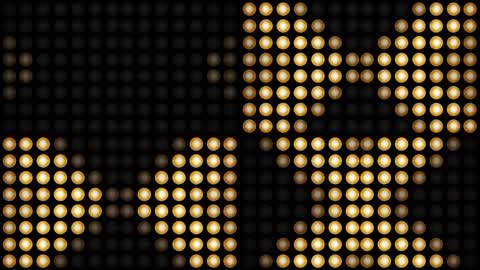 4K动感led矩阵灯跑马灯背景视频