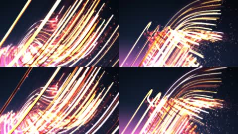 4k粒子光线穿梭舞台背景
