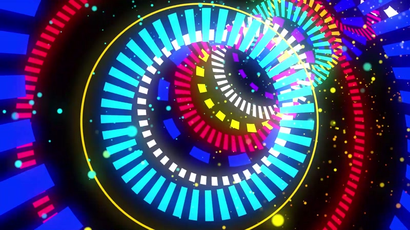 炫彩线条隧道LED