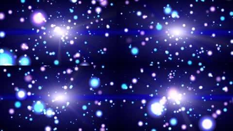 蓝色星空光点闪烁粒子