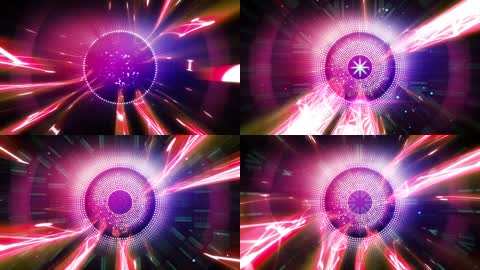 动感酷炫光电线条穿梭 LED大屏幕