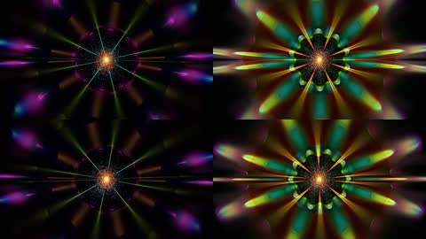 梦幻粒子光束花瓣效果背景