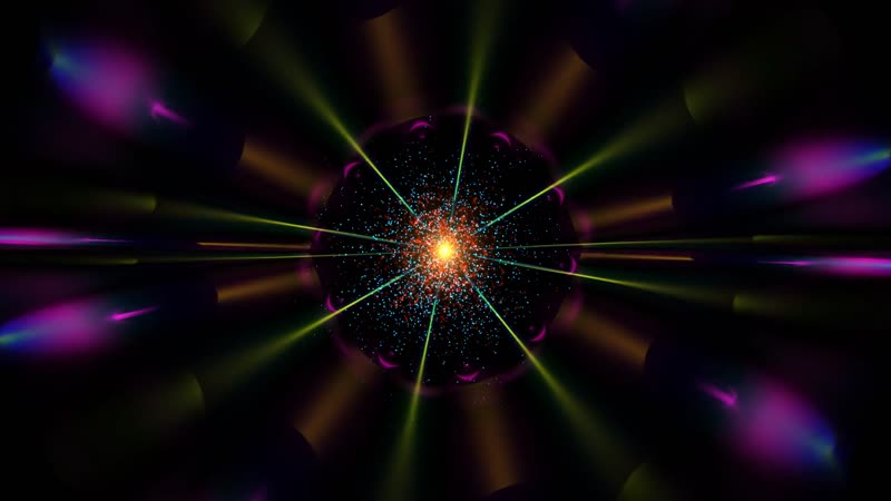 梦幻粒子光束花瓣效果背景