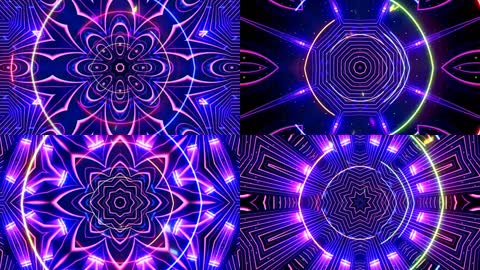 万花筒几何图案背景