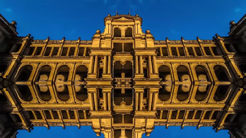 4K大气抽象风景镜像建筑万花筒创意艺术