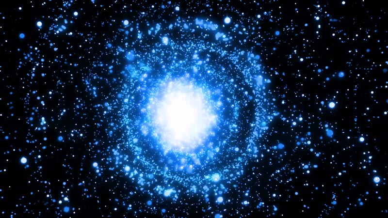 梦幻蓝色星空粒子LED舞台