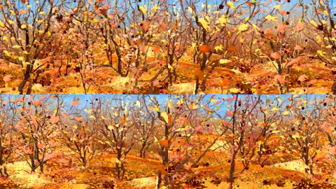 深秋枫叶舞台背景 