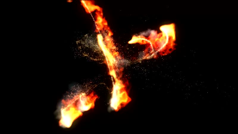 4K动感粒子火焰舞led舞台背景视频