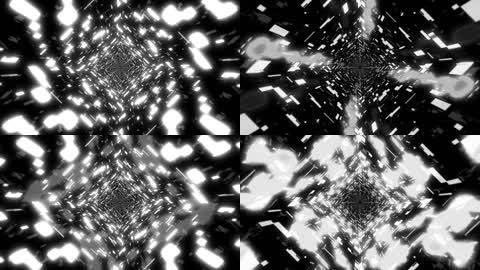 黑白隧道灯光无线循环背景