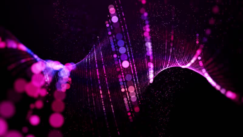 3K时尚绚丽粒子光斑舞台背景视频