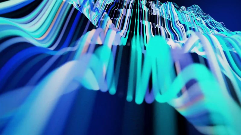 4K抽象光线波浪v视觉j背景视频