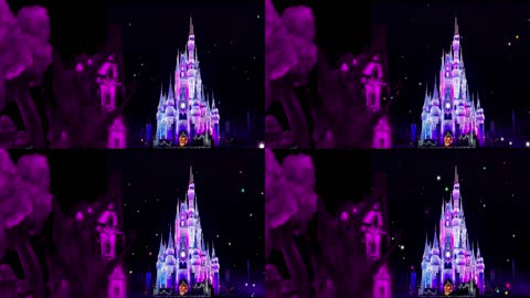 迪斯尼梦幻城堡视频背景