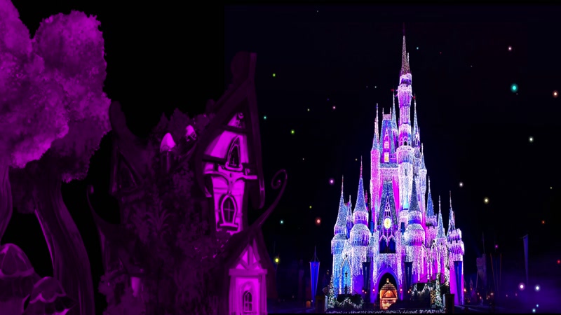 迪斯尼梦幻城堡视频背景