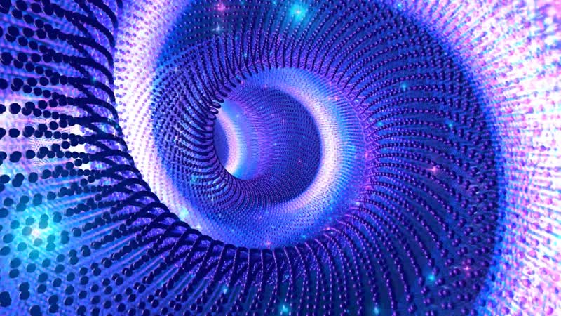 3K星光隧道穿梭舞台背景视频