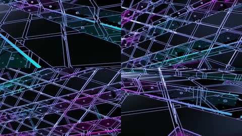 迷幻霓虹灯动感舞台晚会酒吧舞厅VJ视频