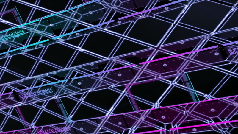 迷幻霓虹灯动感舞台晚会酒吧舞厅VJ视频