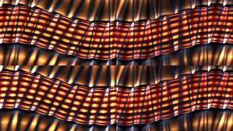 4K橙色发光蛇旋转VJ视频