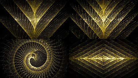 金色唯美粒子背景