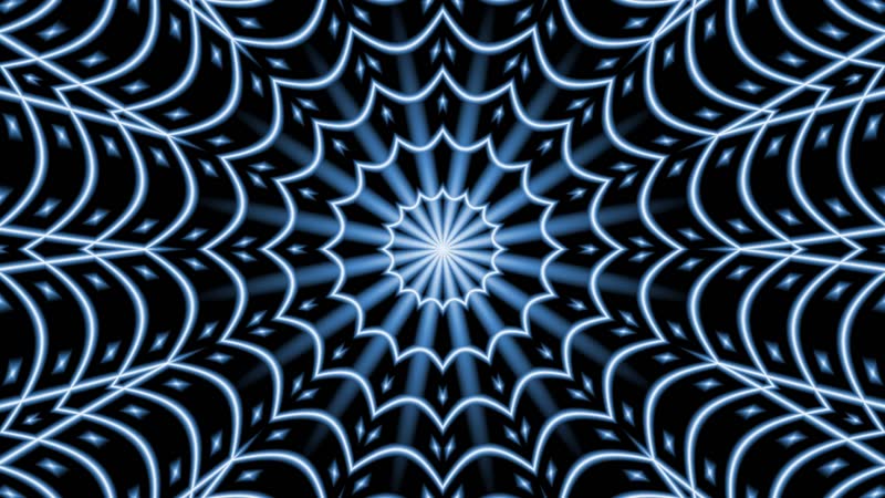 魔幻大气光效蜘蛛网格万花筒视觉变幻波纹LED背景视频素材