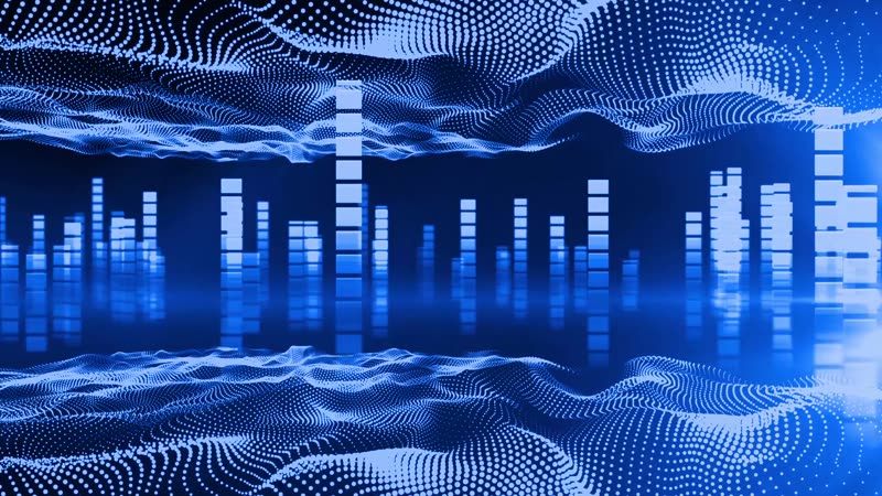 跳动三维音频条倒影LED